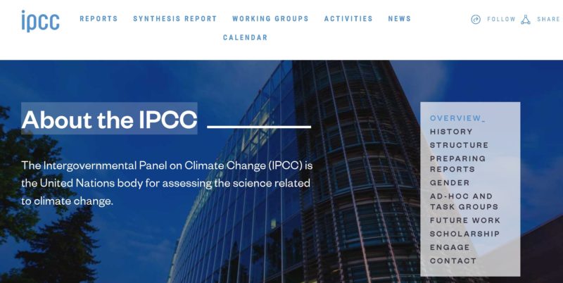 IPCCホームページ